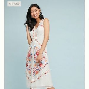Anthropologie Akemi+Kim Embroidered Dress